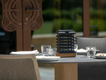 TECK400 - Solar powered HPL Outdoor table lamp by Les Jardins® - view 3